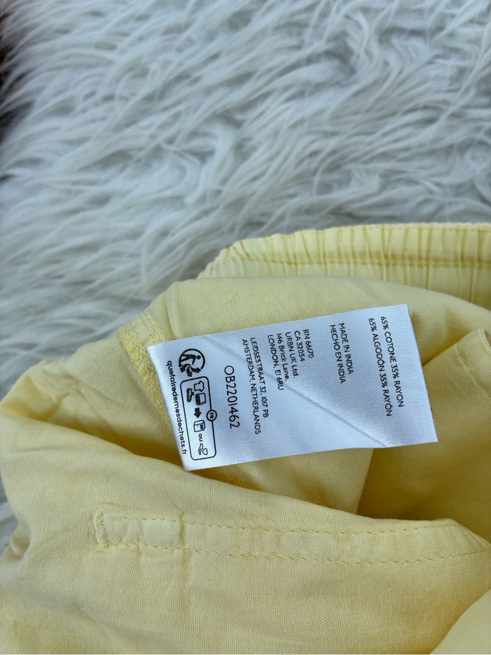 🌺NWT Free People Saylor Yellow Drawstring Bermuda shorts🌺 - Picture 9 of 13